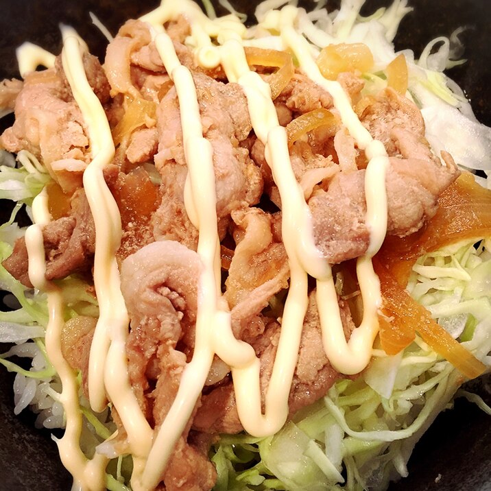 お酢でサッパリ☆豚の生姜焼きスタミナ丼